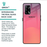 Sunset Orange Glass Case for Oppo F19s