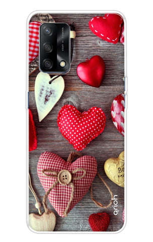 Valentine Hearts Oppo F19s Back Cover