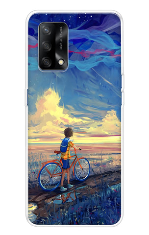 Riding Bicycle to Dreamland Oppo F19s Back Cover