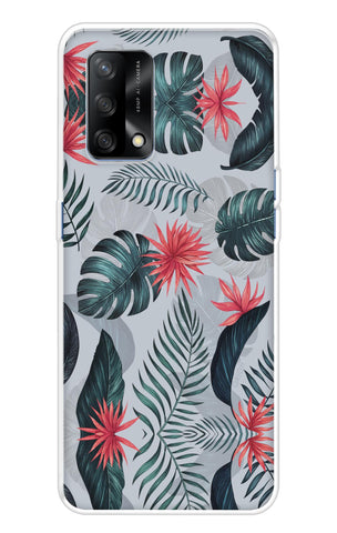 Retro Floral Leaf Oppo F19s Back Cover