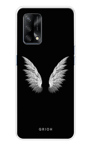 White Angel Wings Oppo F19s Back Cover
