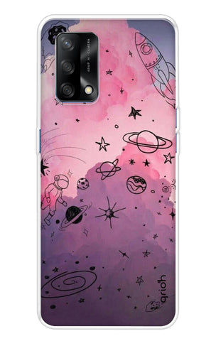 Space Doodles Art Oppo F19s Back Cover