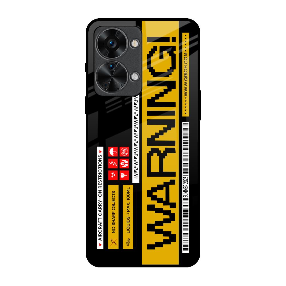 Aircraft Warning OnePlus Nord 2T 5G Glass Back Cover Online