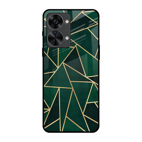 Abstract Green OnePlus Nord 2T 5G Glass Back Cover Online