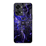 Techno Color Pattern OnePlus Nord 2T 5G Glass Back Cover Online