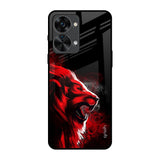 Red Angry Lion OnePlus Nord 2T 5G Glass Back Cover Online