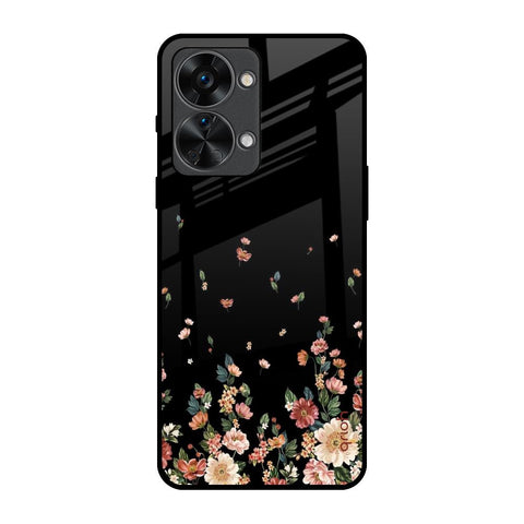 Floating Floral Print OnePlus Nord 2T 5G Glass Back Cover Online