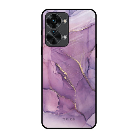 Purple Gold Marble OnePlus Nord 2T 5G Glass Back Cover Online