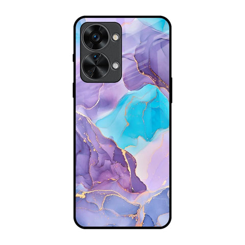 Alcohol ink Marble OnePlus Nord 2T 5G Glass Back Cover Online