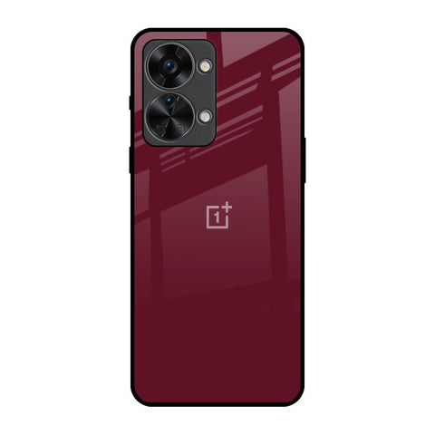 Classic Burgundy OnePlus Nord 2T 5G Glass Back Cover Online