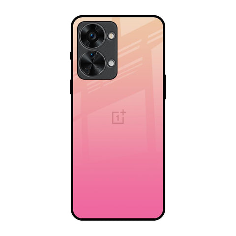 Pastel Pink Gradient OnePlus Nord 2T 5G Glass Back Cover Online