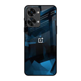 Polygonal Blue Box OnePlus Nord 2T 5G Glass Back Cover Online