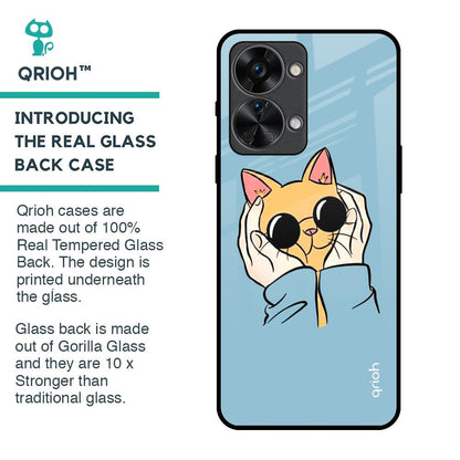 Adorable Cute Kitty Glass Case For OnePlus Nord 2T 5G