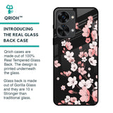 Black Cherry Blossom Glass Case for OnePlus Nord 2T 5G
