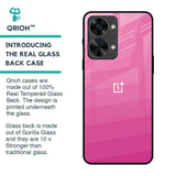 Pink Ribbon Caddy Glass Case for OnePlus Nord 2T 5G