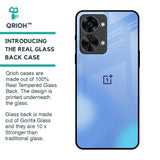 Vibrant Blue Texture Glass Case for OnePlus Nord 2T 5G