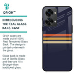 Tricolor Stripes Glass Case For OnePlus Nord 2T 5G