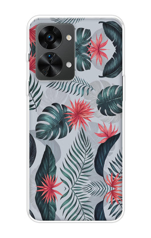 Retro Floral Leaf OnePlus Nord 2T 5G Back Cover