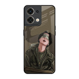 Blind Fold Oppo Reno8 5G Glass Back Cover Online