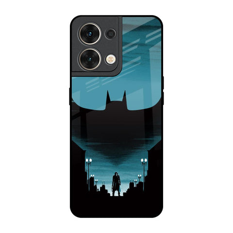 Cyan Bat Oppo Reno8 5G Glass Back Cover Online