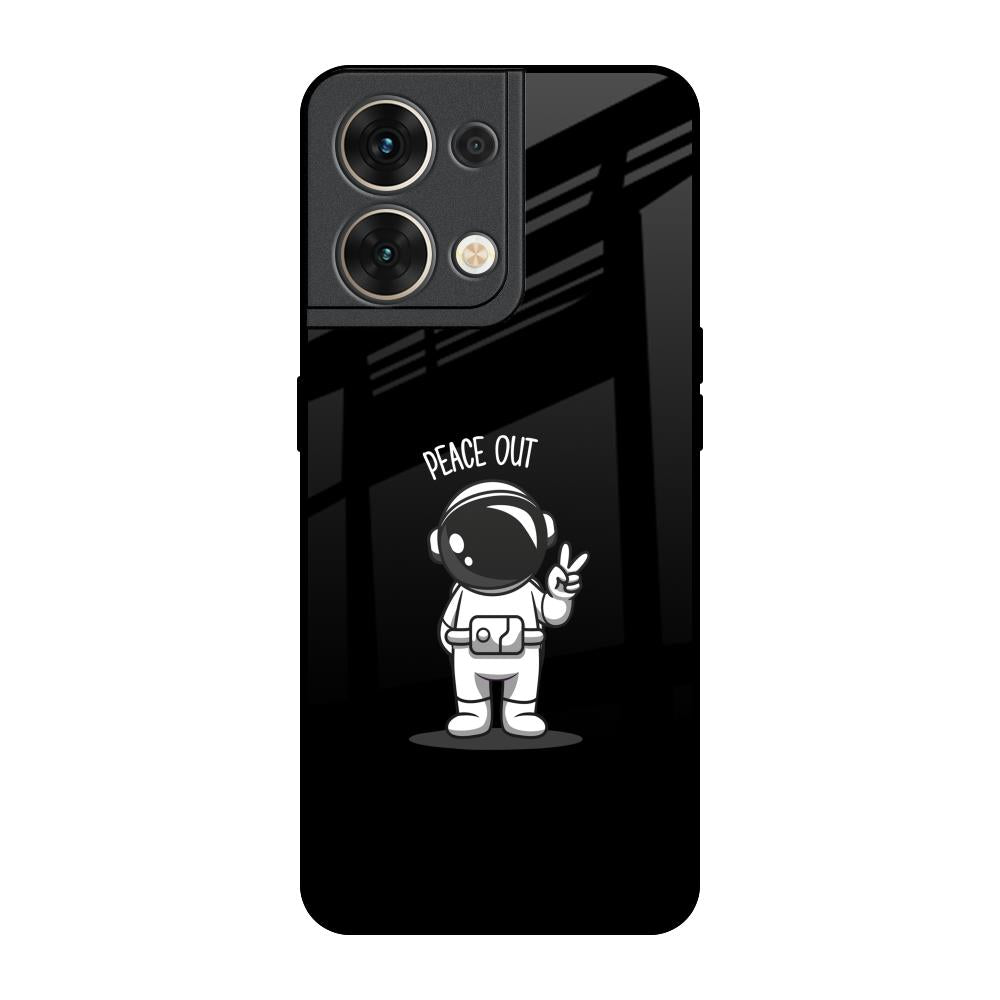 Peace Out Astro Oppo Reno8 5G Glass Back Cover Online
