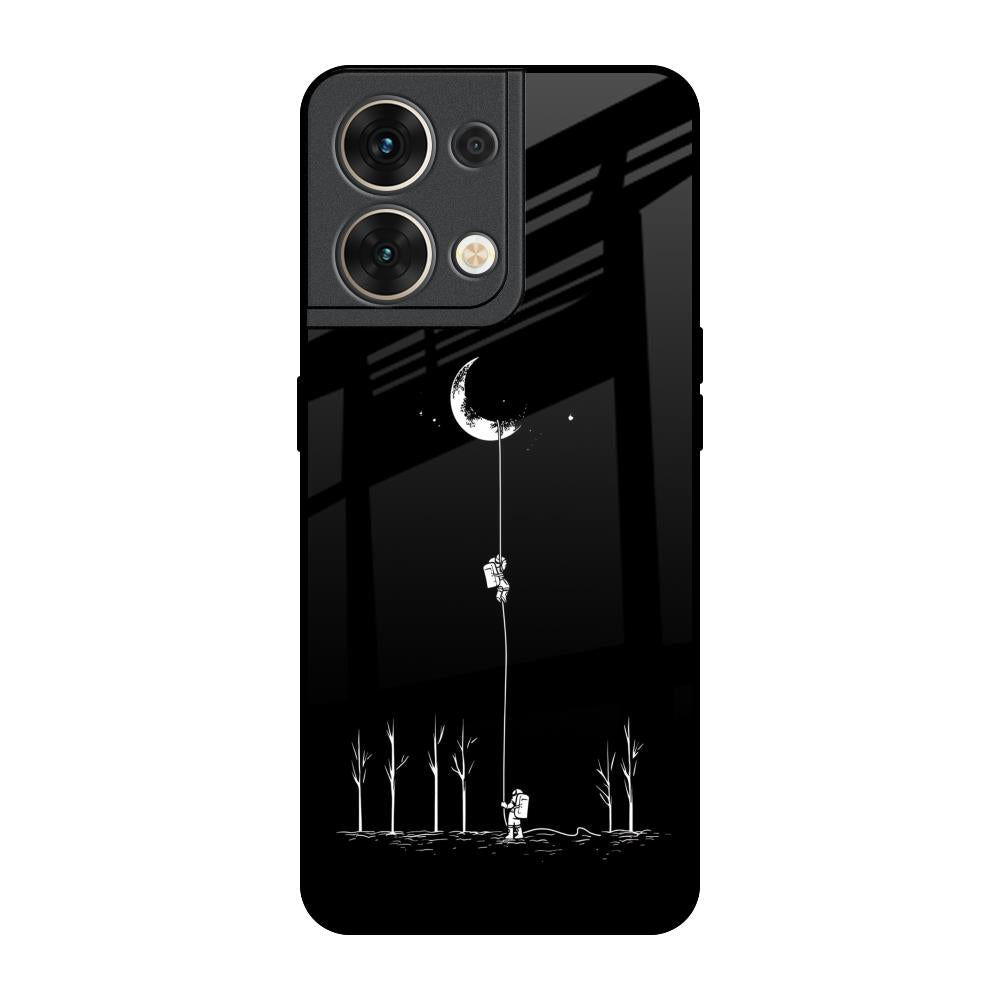 Catch the Moon Oppo Reno8 5G Glass Back Cover Online