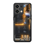 Glow Up Skeleton Oppo Reno8 5G Glass Back Cover Online