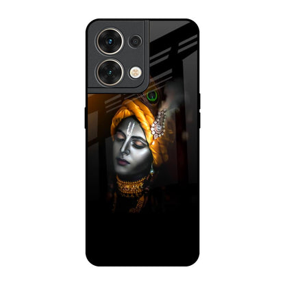 Ombre Krishna Oppo Reno8 5G Glass Back Cover Online