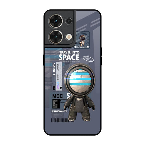 Space Travel Oppo Reno8 5G Glass Back Cover Online