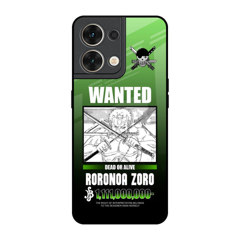 Zoro Wanted Oppo Reno8 5G Glass Back Cover Online