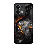 Aggressive Lion Oppo Reno8 5G Glass Back Cover Online