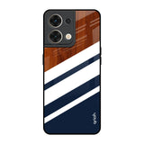 Bold Stripes Oppo Reno8 5G Glass Back Cover Online