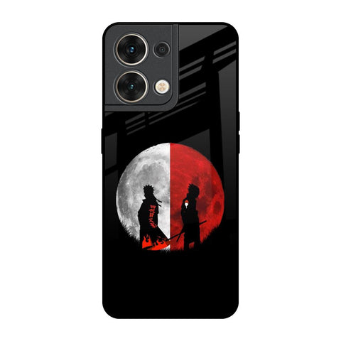 Anime Red Moon Oppo Reno8 5G Glass Back Cover Online