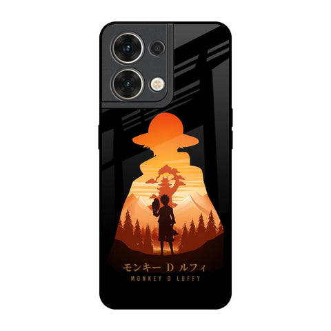 Luffy One Piece Oppo Reno8 5G Glass Back Cover Online