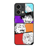 Anime Sketch Oppo Reno8 5G Glass Back Cover Online