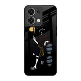 Luffy Line Art Oppo Reno8 5G Glass Back Cover Online