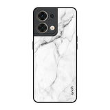 Modern White Marble Oppo Reno8 5G Glass Back Cover Online