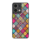 Multicolor Mandala Oppo Reno8 5G Glass Back Cover Online