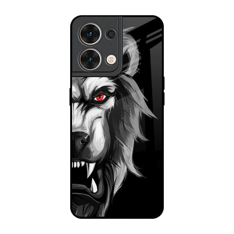 Wild Lion Oppo Reno8 5G Glass Back Cover Online