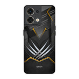 Black Warrior Oppo Reno8 5G Glass Back Cover Online