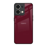 Classic Burgundy Oppo Reno8 5G Glass Back Cover Online