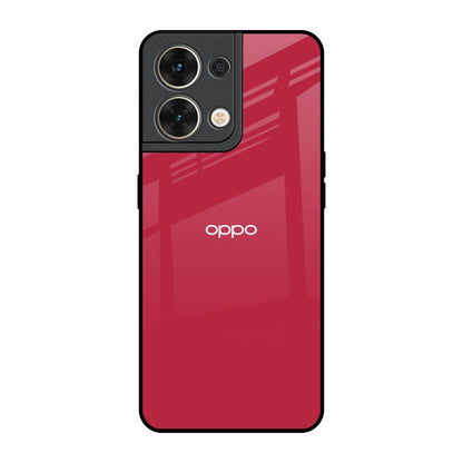 Solo Maroon Oppo Reno8 5G Glass Back Cover Online