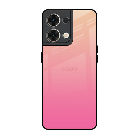Pastel Pink Gradient Oppo Reno8 5G Glass Back Cover Online