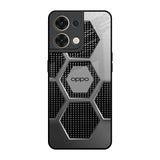 Hexagon Style Oppo Reno8 5G Glass Back Cover Online
