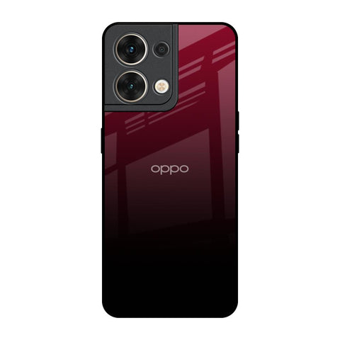 Wine Red Oppo Reno8 5G Glass Back Cover Online