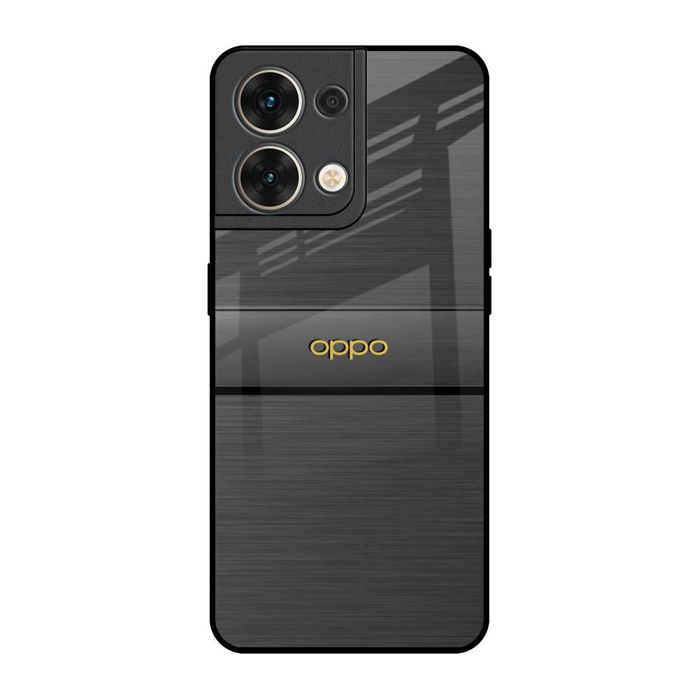 Grey Metallic Glass Oppo Reno8 5G Glass Back Cover Online