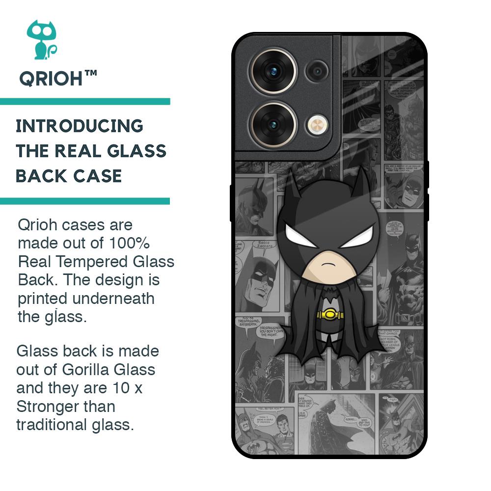 Cartoon Art Glass Case for Oppo Reno8 5G