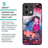Radha Krishna Art Glass Case for Oppo Reno8 5G