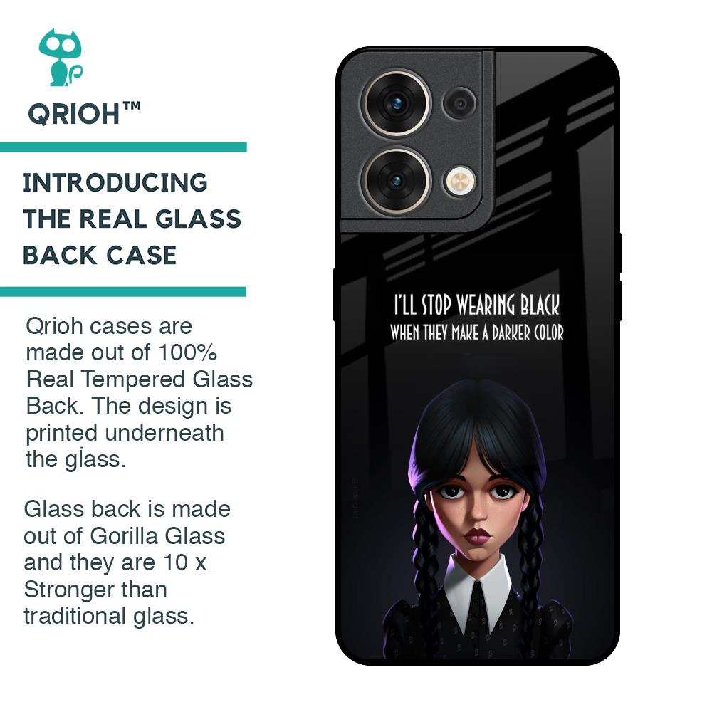 Aesthetic Digital Art Glass Case for Oppo Reno8 5G
