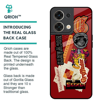 Gryffindor Glass Case for Oppo Reno8 5G